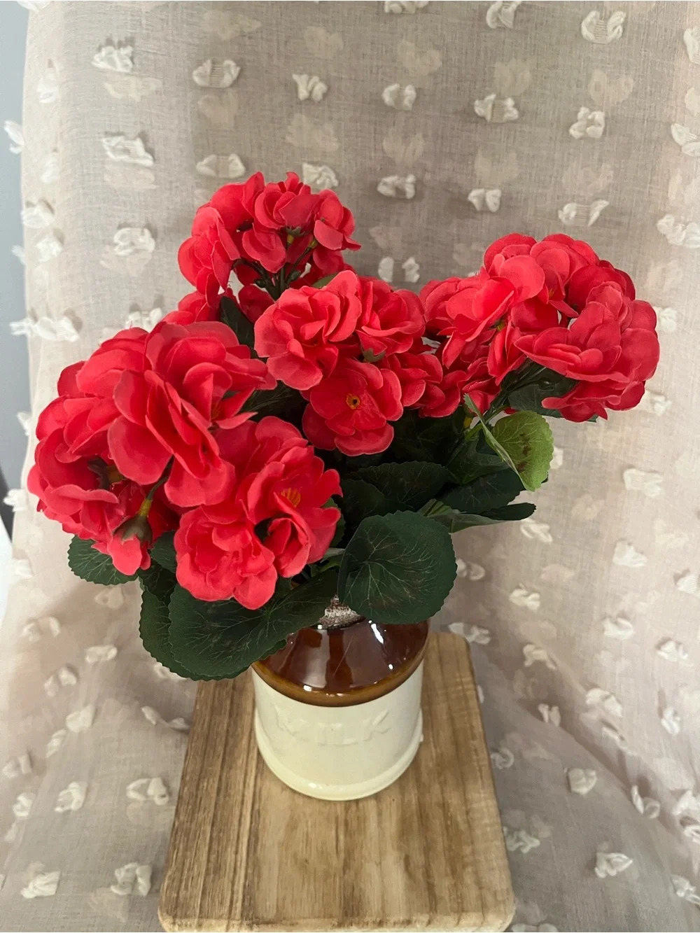 Fuchsia, artificial hydrangea Bouquet